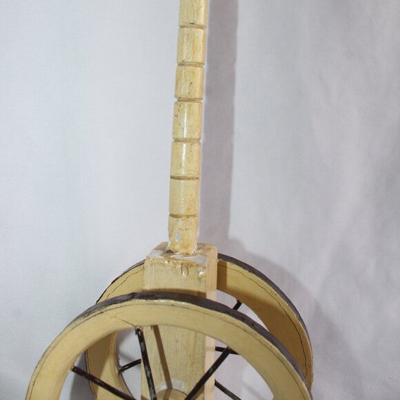 Antique Victorian Horse Stick Toy on Wheels 20.5 in Tall - Picture 4 of 14